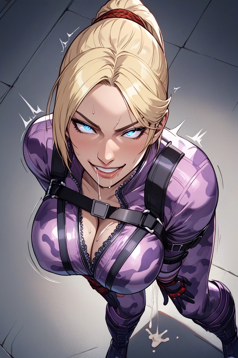 Dripping Saliva, Perfect View On Boobs, Bending Over Hentai AI Porn