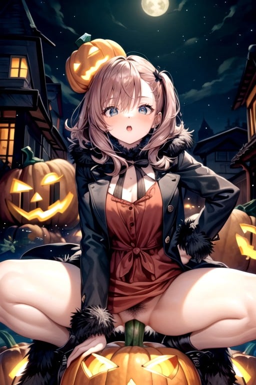 Eyeless, Pumpkin Head Man, Model Hentai AI Porn