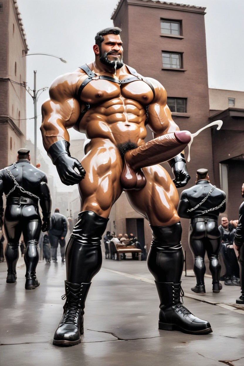 Bottom Up, Chains, Cocks Showing AI Gay Porn