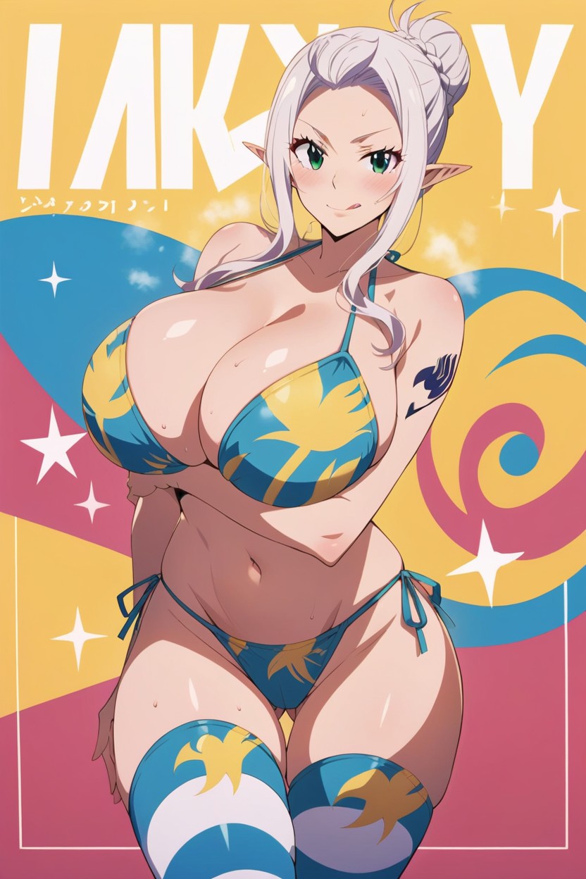 Stomach, Bikini, Print Bikini Hentai AI Porn