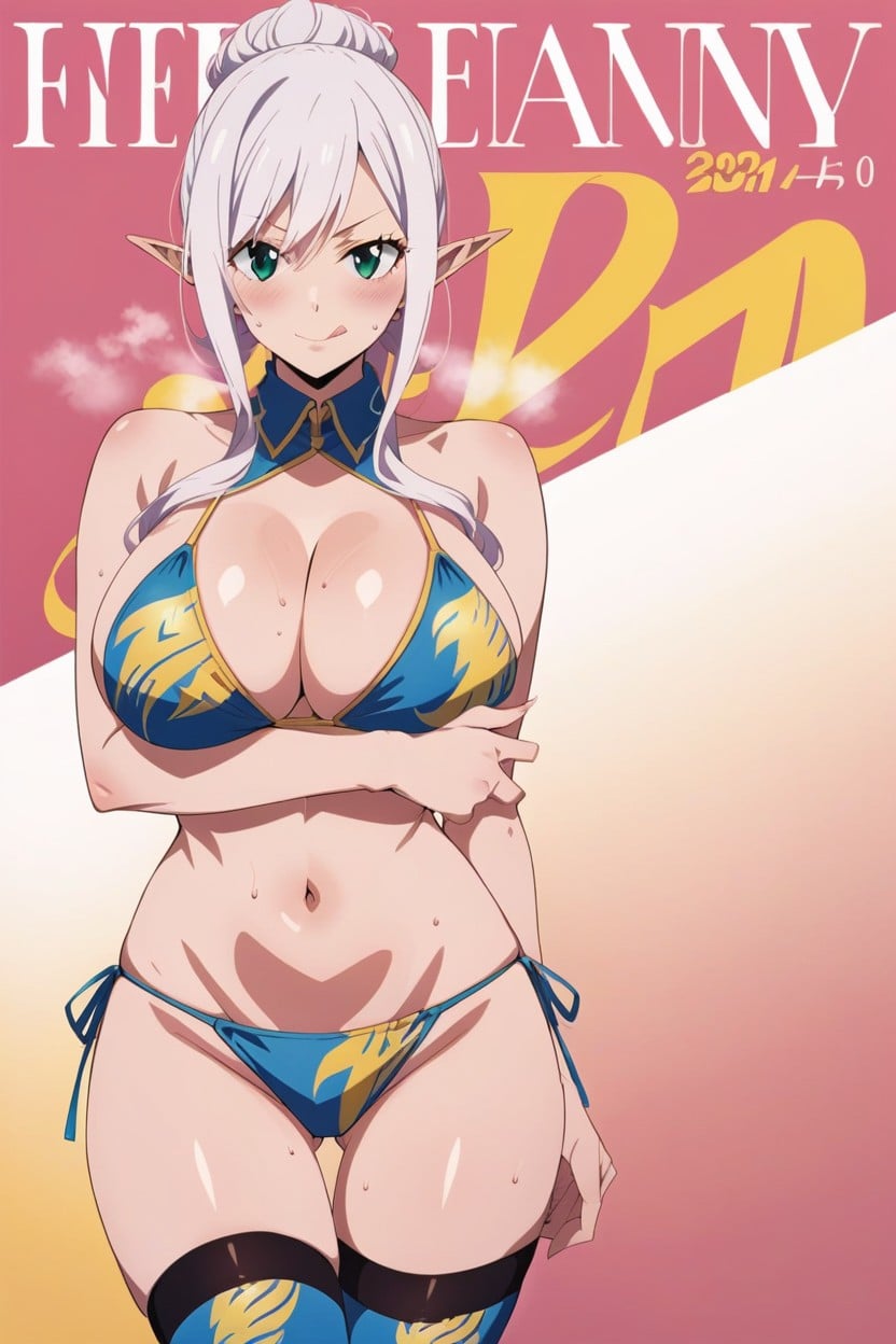 Sexy Words In The Background, Highres, Licking Lips Hentai AI Porn
