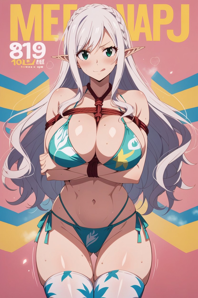 Looking At Viewer, Thigh Gap, Large Ass Hentai AI Porn