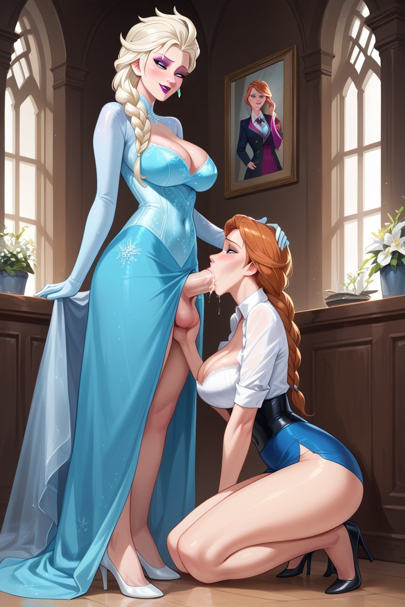 双人图, Anna And Elsa From Frozen, Futa AI同性恋黄片
