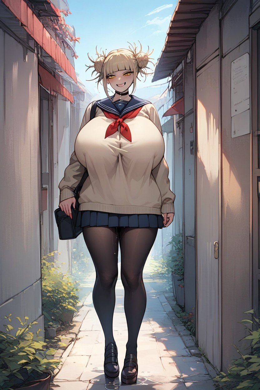 Pussy Juice Trail, Gigantic Breasts, Fully Clothed ファーリーAIポルノ