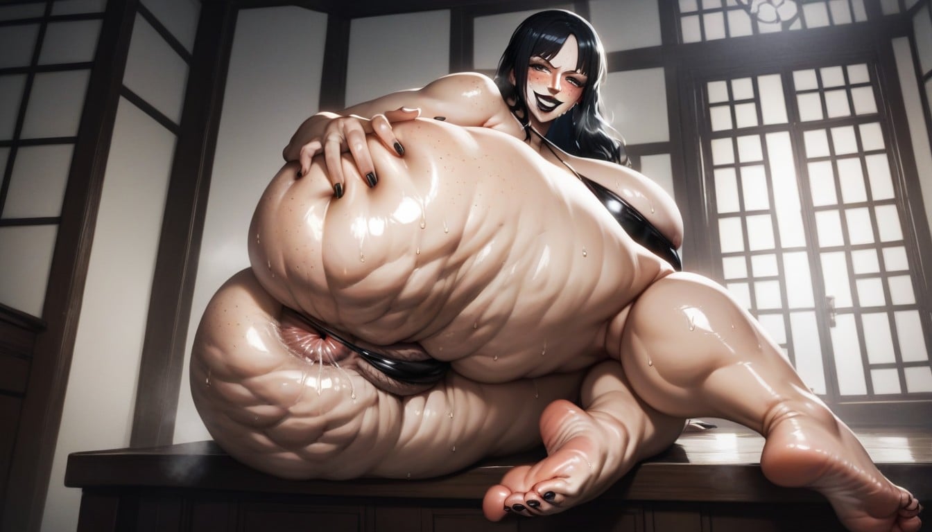 Sweat Drips Down The Breasts, Wet Clothes, Blushing AI Porn