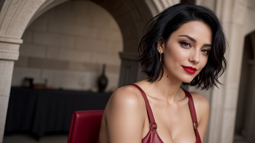 Form Fitting Clothes, Sexy Face, Sexy Latina Woman AI Porn