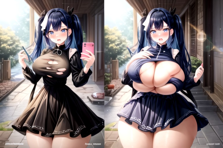 She Has Extremely Gargantuan Fat Expanding Extremely Enlarged Breasts, Unreal Gargantuan Breasts, Extra Plump Hentai AI Porn