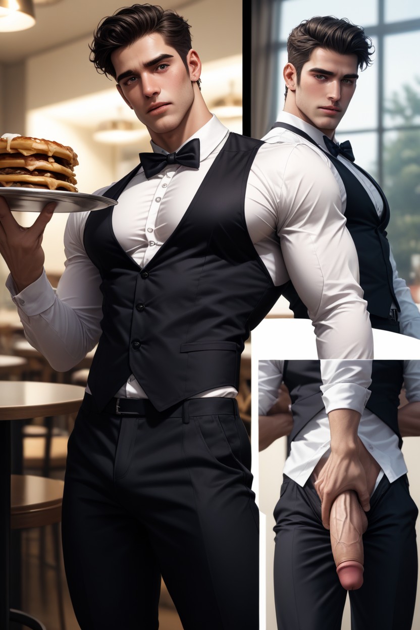 Chest, Multiple Views, Standing AI Gay Porn