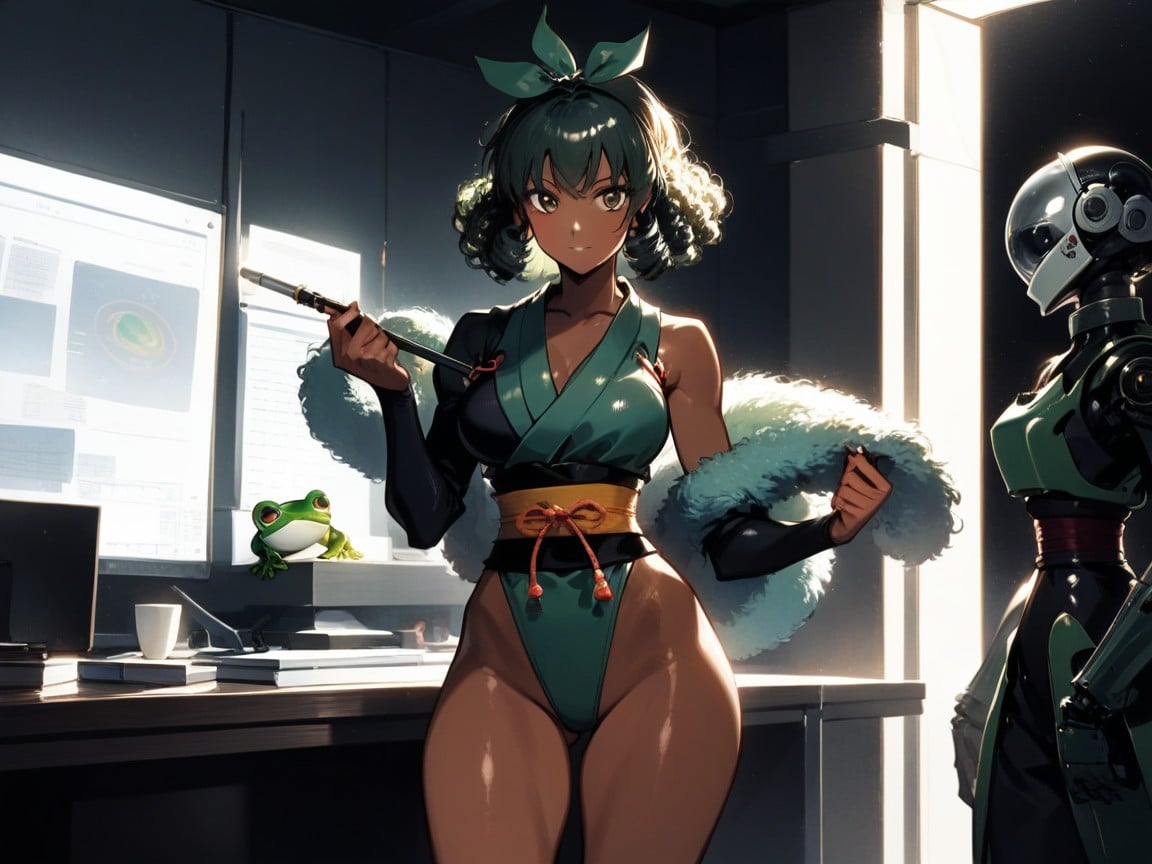 1 Person, Rectangle Body Type, Curly Hentai AI Porn