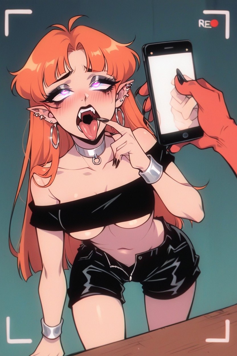 Shorts, Bending Over, Black Clothing Hentai AI Porn