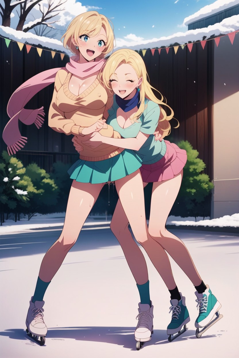 Laughing, Minidress, Futa Hentai AI Porn
