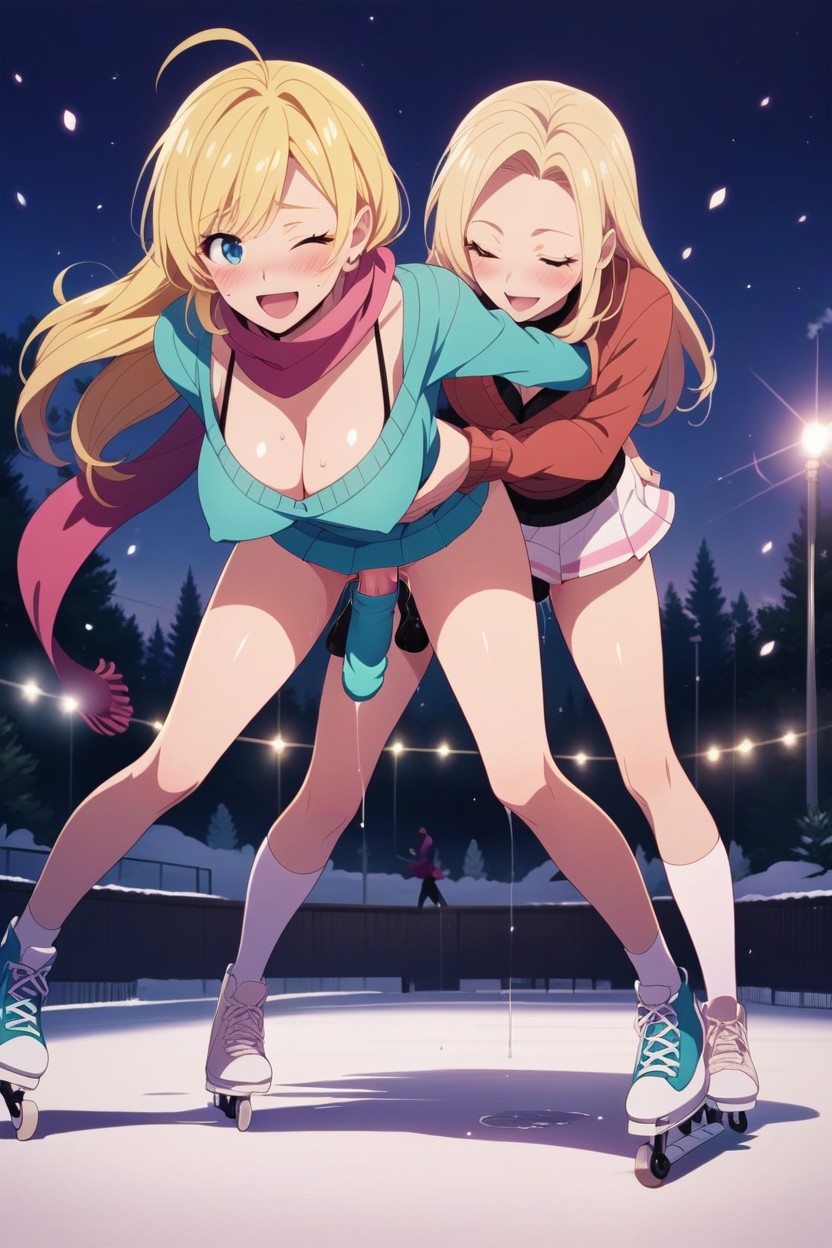 Curved Penis, Futa, Laughing Hentai AI Porn
