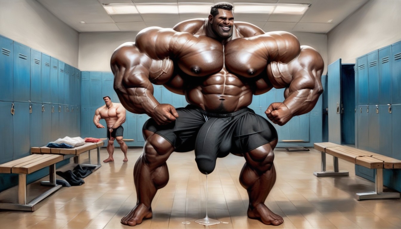 18+, Massive Legs, Locker Room AI Gay Porn