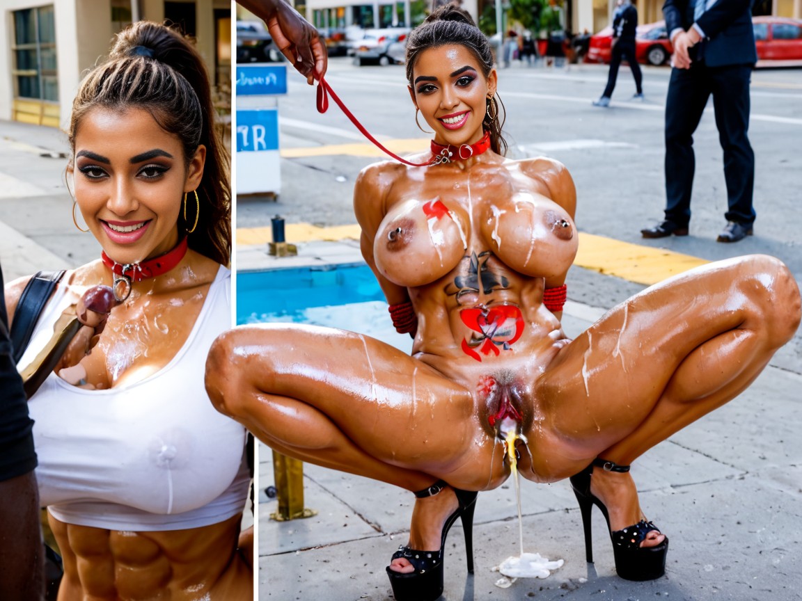 Nipple Piercing, Bare Pussy, Horny AI Porn