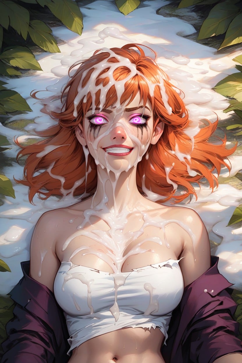 Glowing Eyes, Laying Down, After Sex Hentai AI Porn