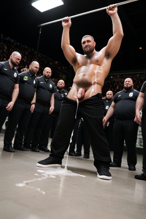 Full Body, Standing, Cum On The Floor AI Gay Porn