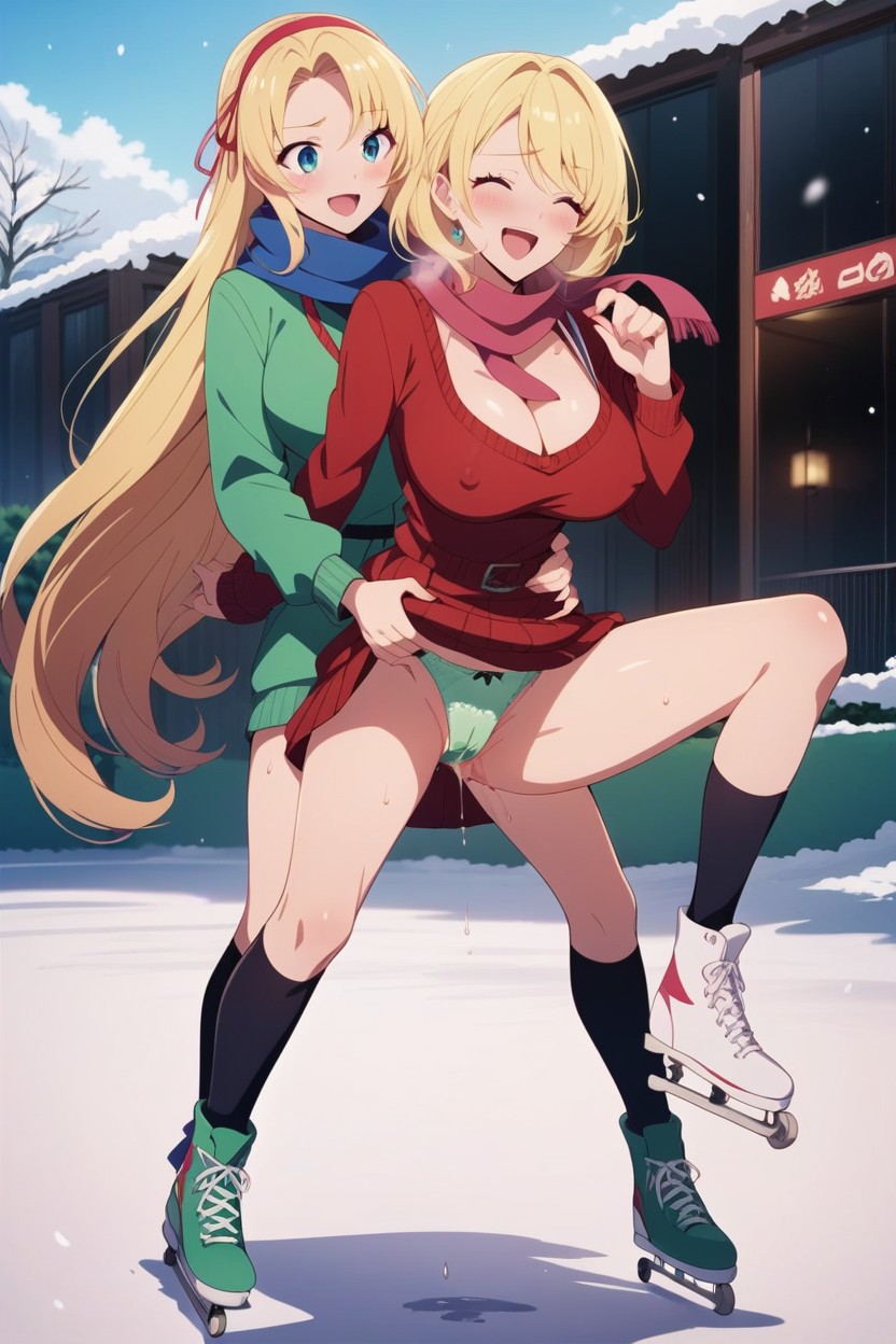 View From Behind, Face Down, Cleavage Hentai AI Porn