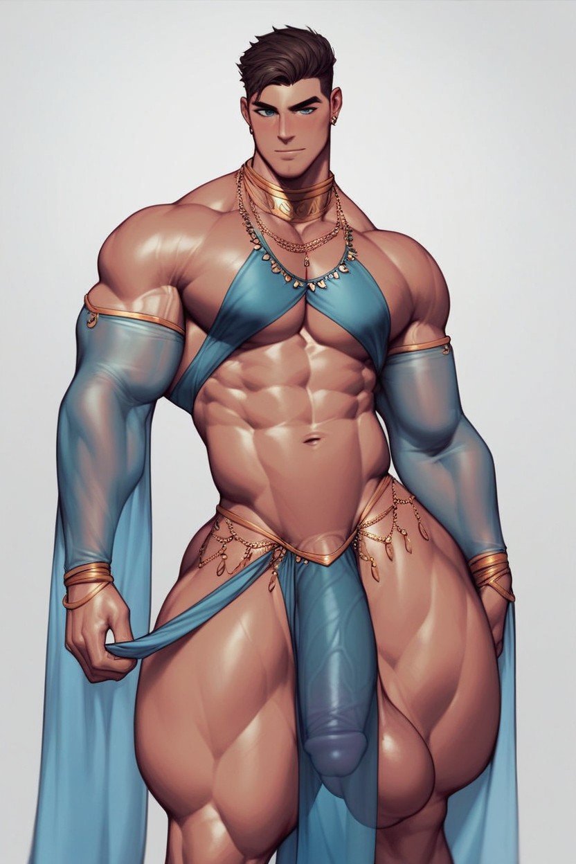 Huge Penis, Bodybuilder, Femboy Furry AI Porn