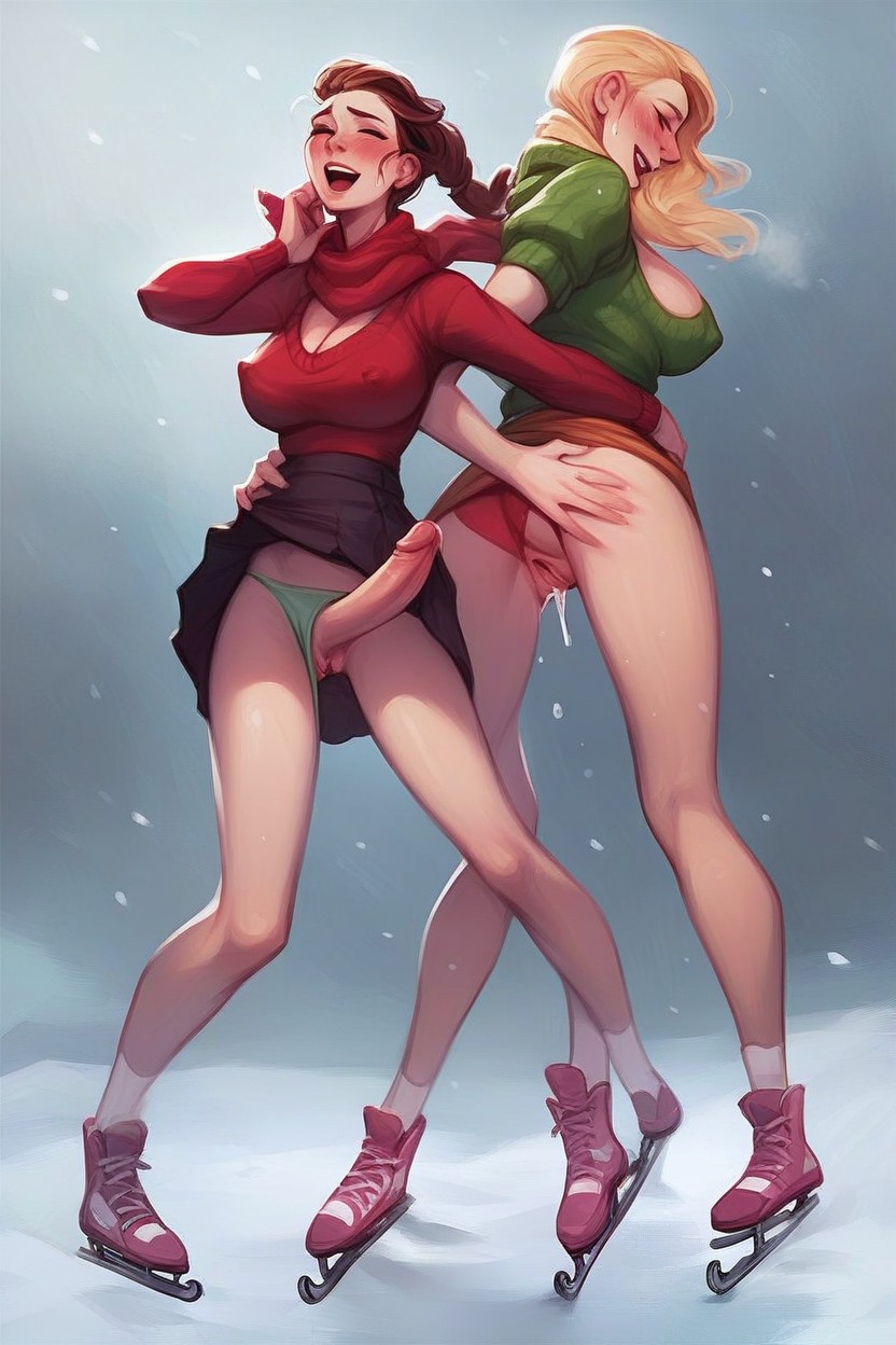 Minidress, Blushing, Cold Hentai AI Porn