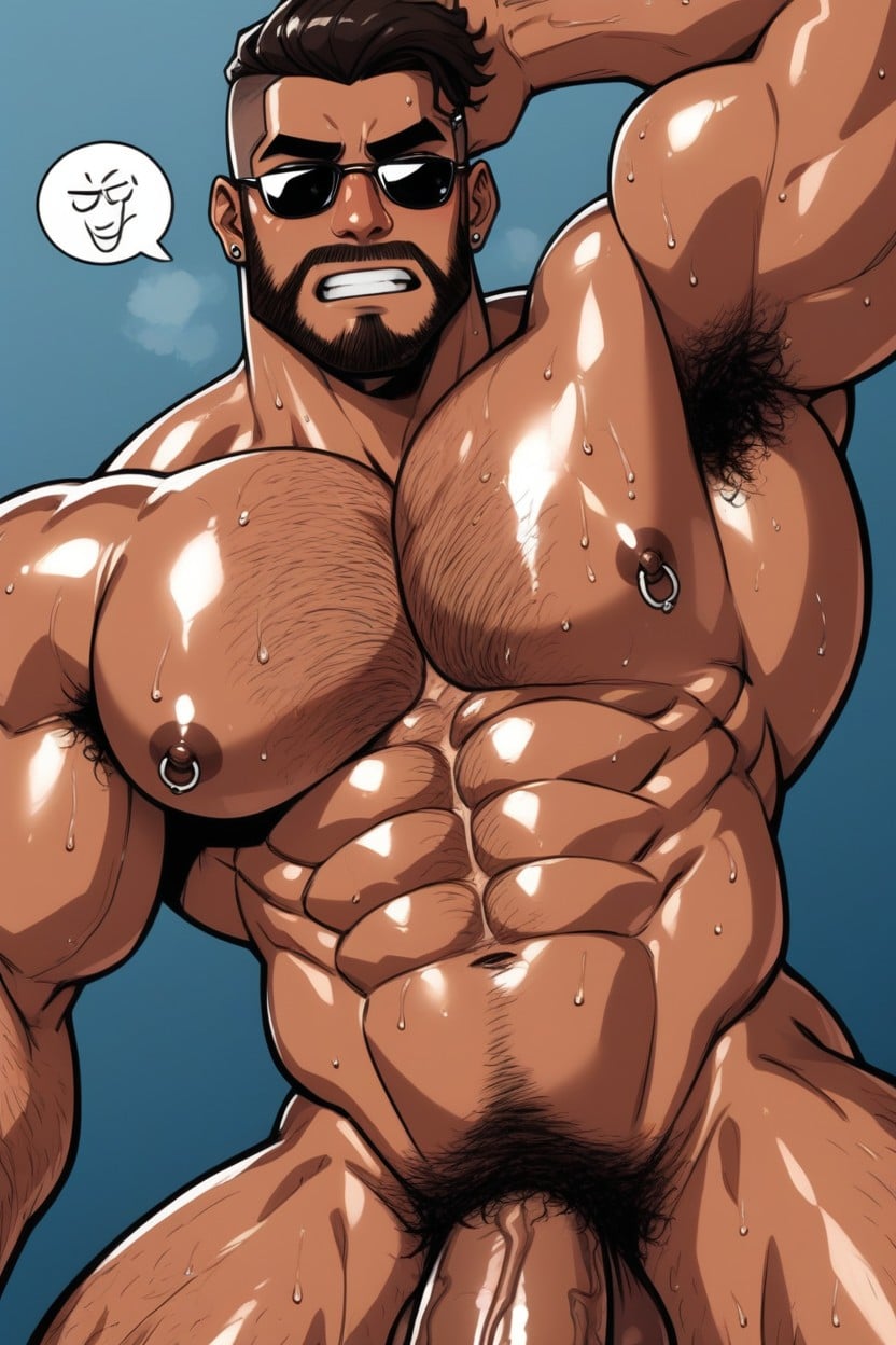 Gigantic, Ass Hair, Huge Tiddies AI Gay Porn