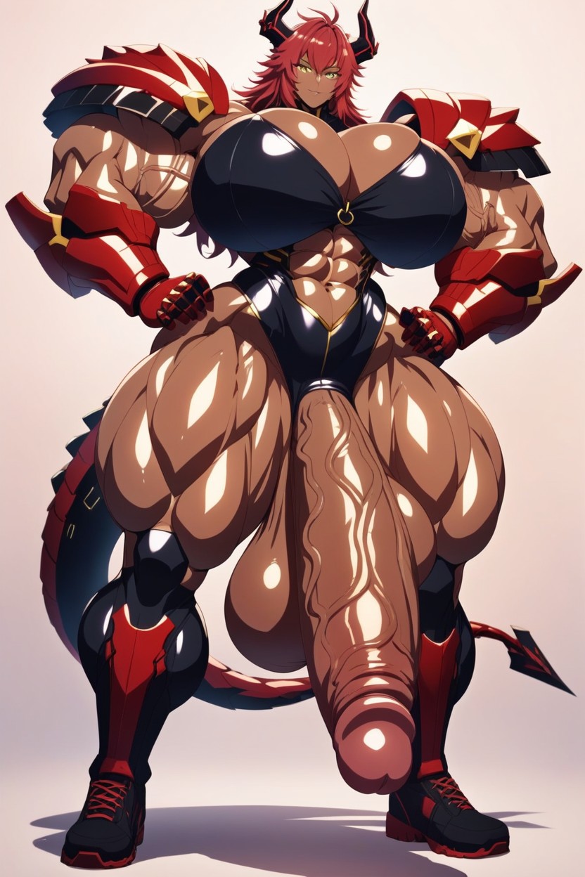 Hyper Massive Cock, Muscular, Thicc Hentai AI Porn