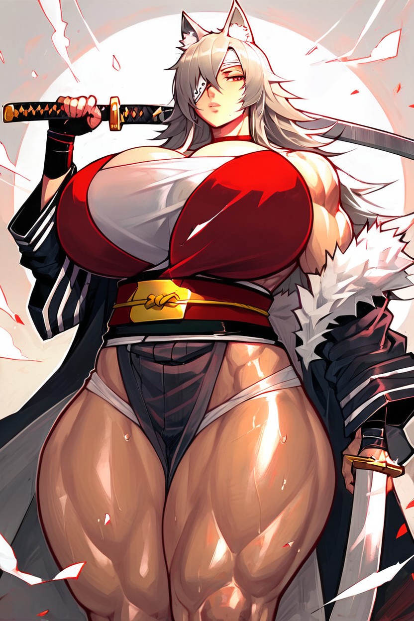 Sweatdrop, Female Focus, Curvy Hentai AI Porn