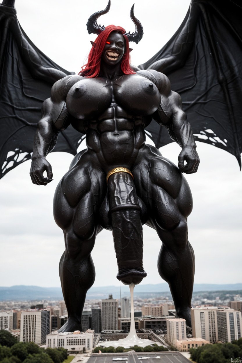 Big Wings, Long Legs, She Venom Shemale AI Porn