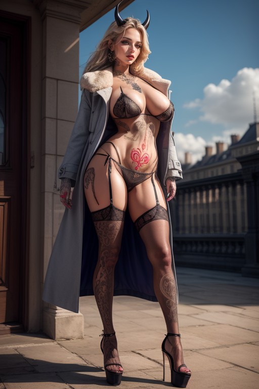 Legs, Skinny, Devil AI Porn