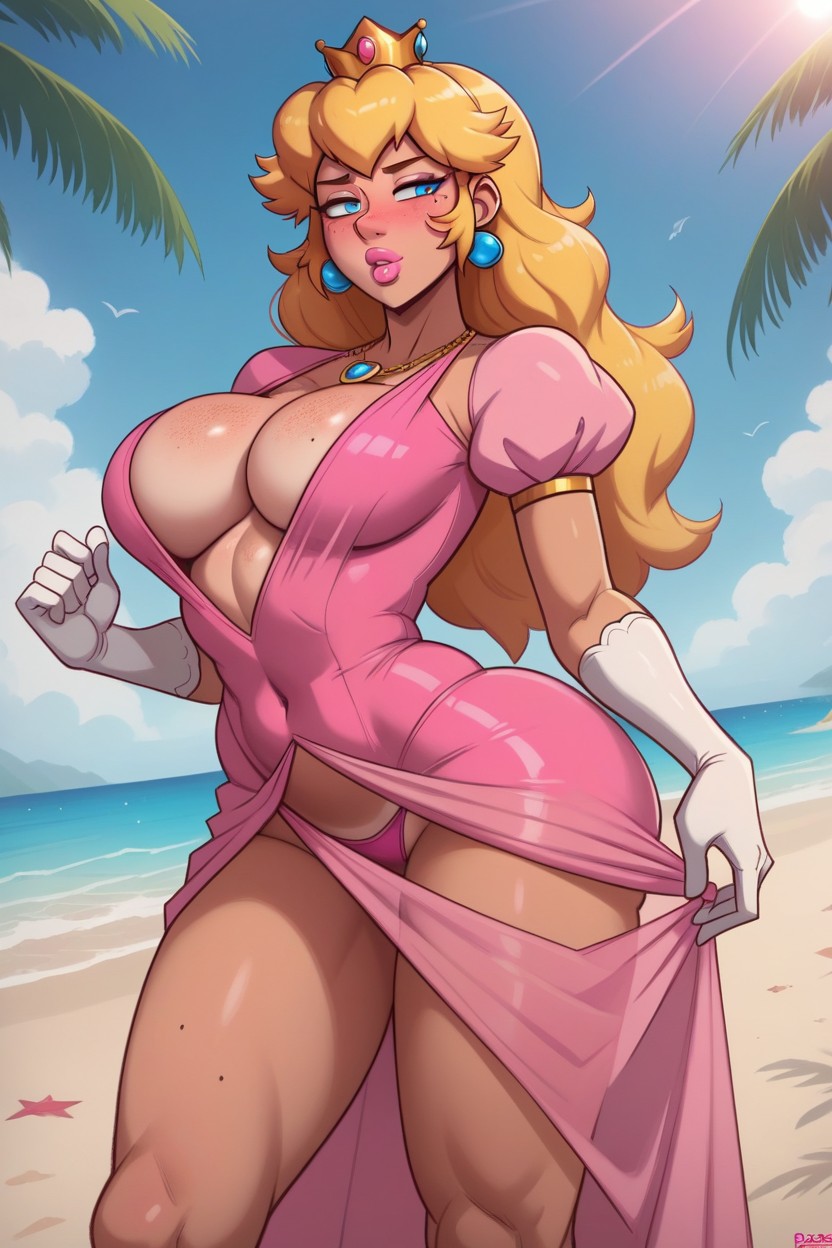Wavy, Front View, Ass Exposed Hentai AI Porn