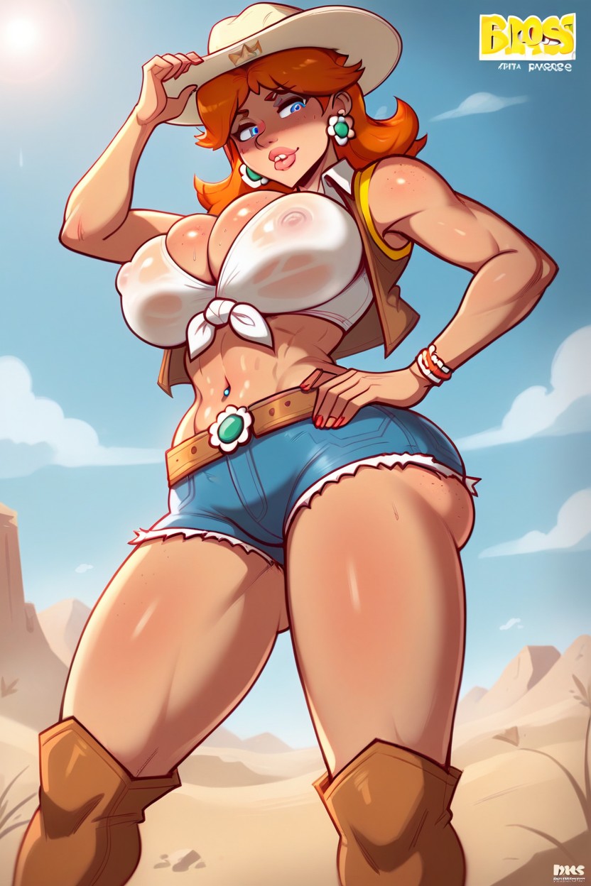 Ultra Detailed, Blue Eyes, Ginger Hair Hentai AI Porn