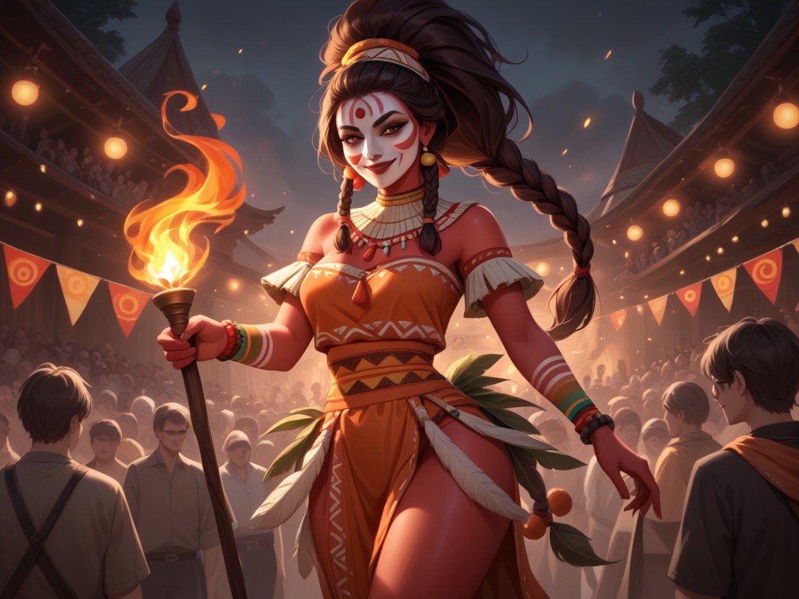 Fire Breath, Soft Lighting, Snatched Waist Hentai AI Porn