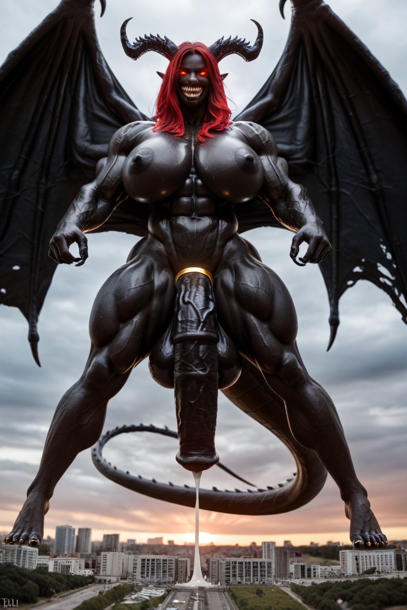 Big Claws, Impossibly Gigantic Black Equincock, Woman Bigger Than City Shemale AI Porn