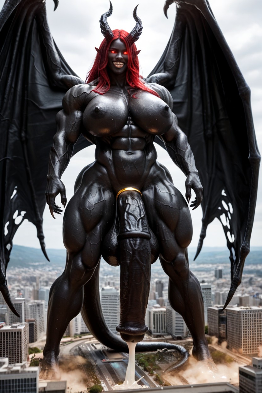 Massive Muscle Delts, Higher Than Skyscrapers, Wet Shemale AI Porn