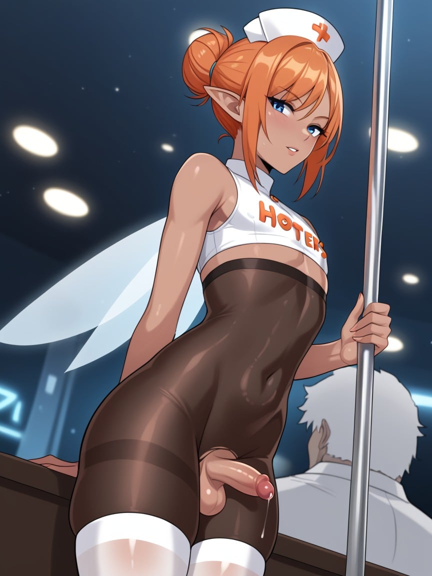 Standing, Bobcut, Side View AI Gay Porn