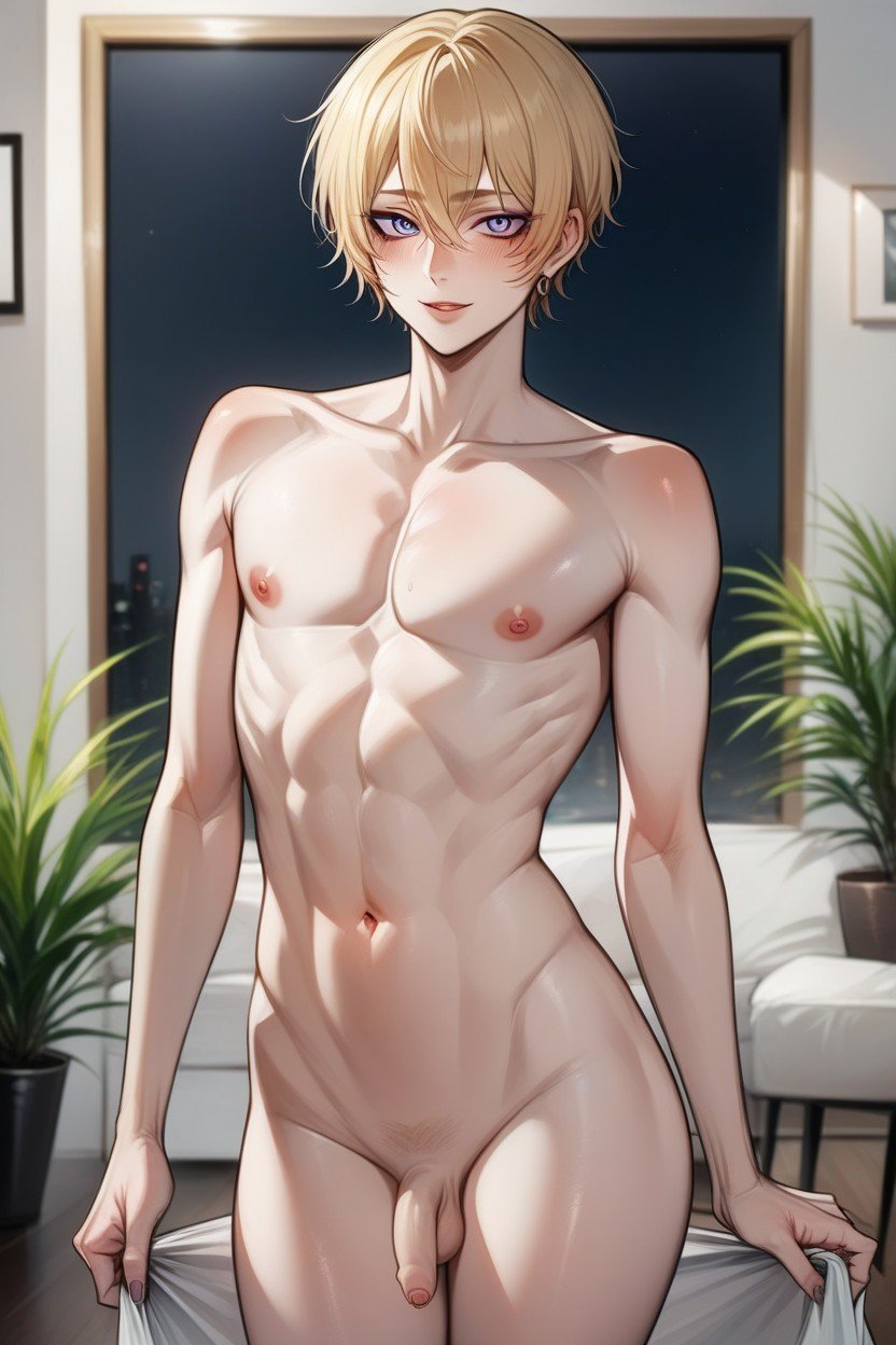 Feminine Body, Small, Realistic AI Gay Porn