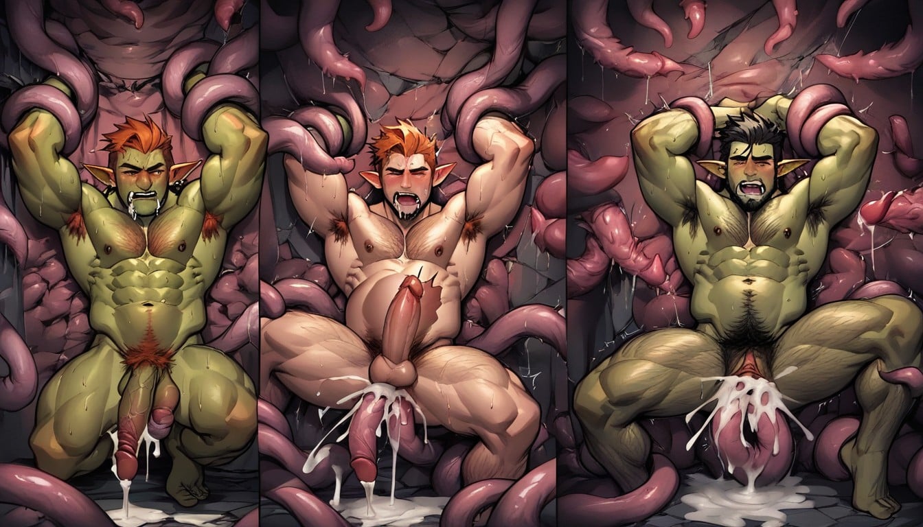Cunt, Full Color, Sweaty AI Gay Porn