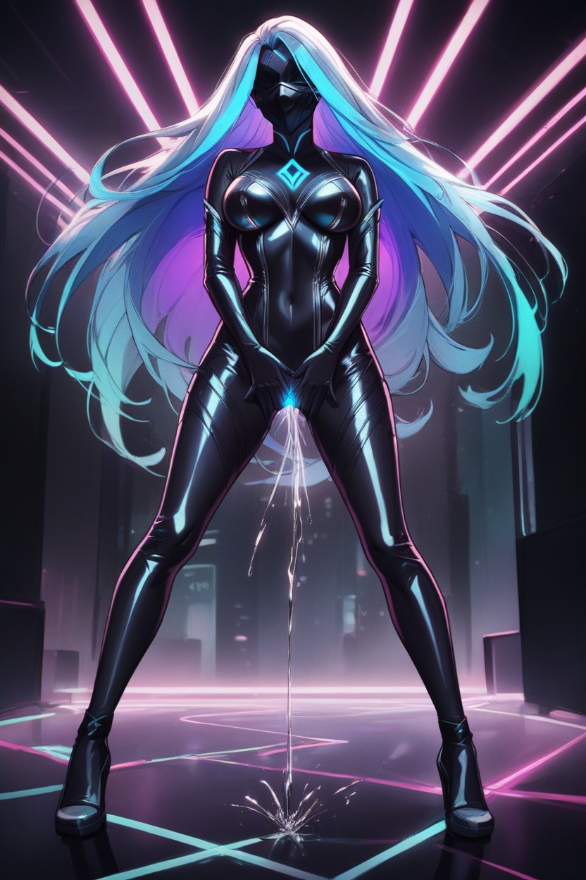 Close Up, Form Fitting Suit, Standing AI Porn