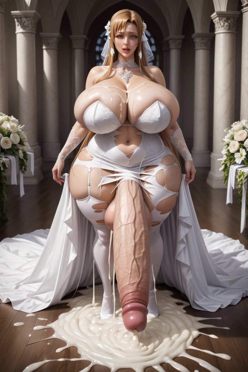 Wedding, 18+, Gigantic Testicles Expansion Shemale AI Porn