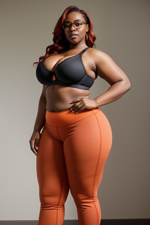 Big Thick Chubby Thighs, Bra, Fat Ass AI Porn
