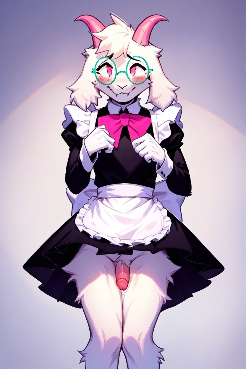 White Fur, Ralsei From Deltarune, Sfw Furry IA
