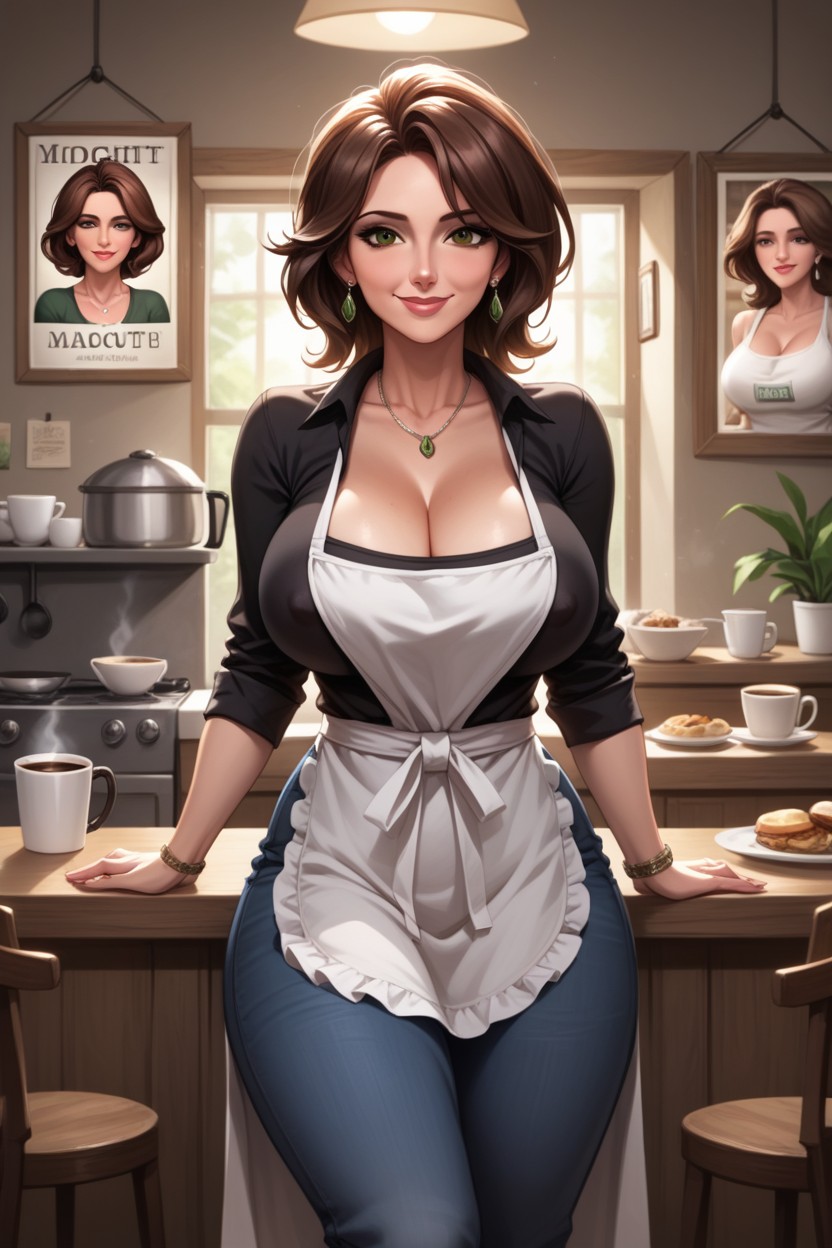 Nipple Bulge, Aunt Cass From Big Hero, Deep Cleavage AI同性恋黄片