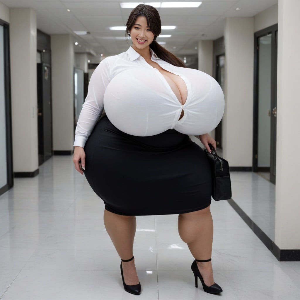 Blouse, Fully Clothed, Veiny Breasts AI Porn