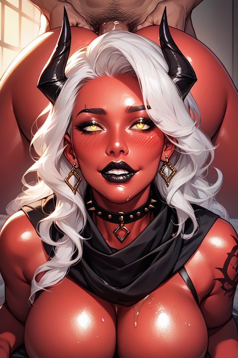 Hip Tattoo, Pronebone, Demon Horns AI Porn