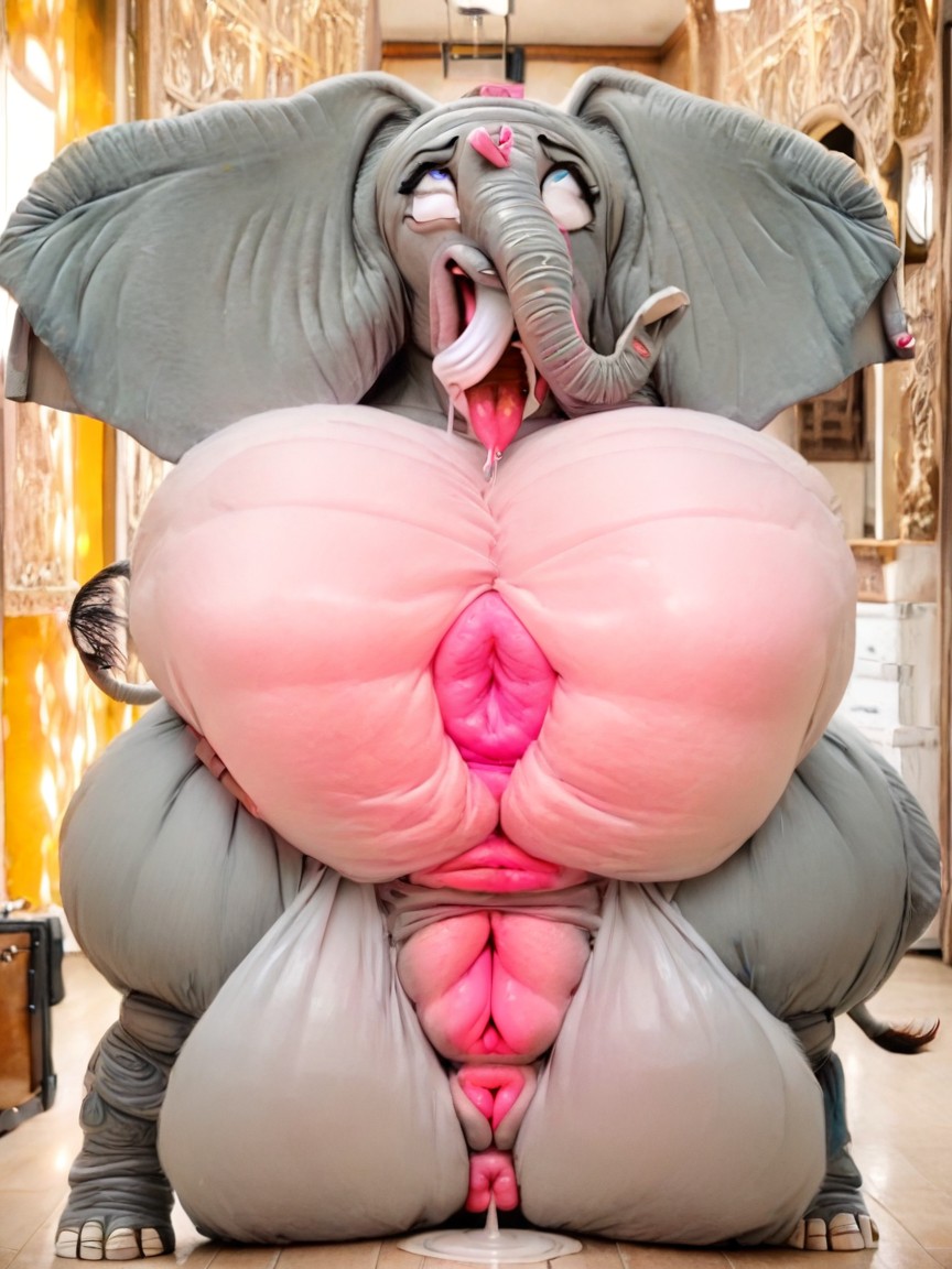 Fit, Furry, Gluteal Cleft AI Porn