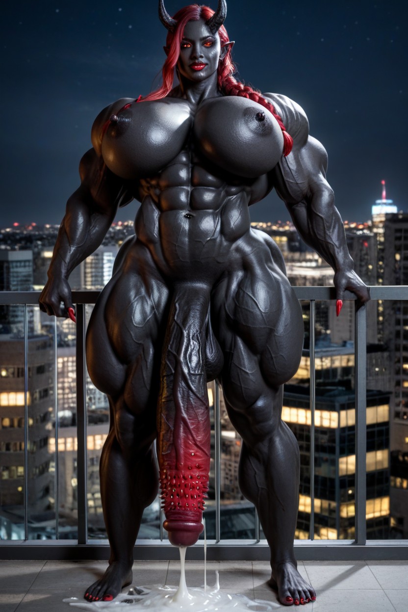 Toned Muscles, Extremely Long Black Cock, Thick Thighs Porno shemale IA