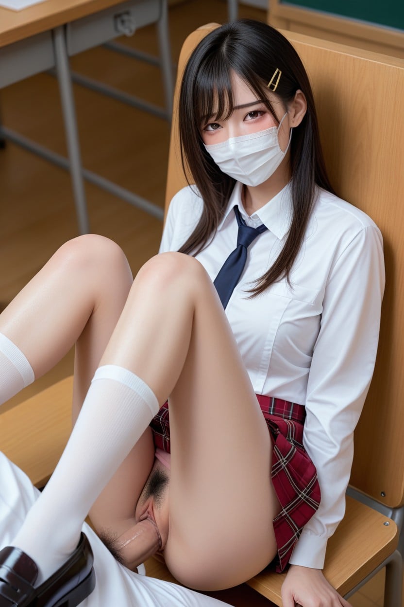 小さな胸, Woman Wearing Loafers Shoes, スキニー アジアのAIポルノ