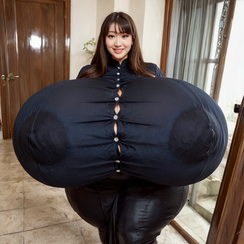 Disproportionately Large Breasts, No Nude, Woman With Long Legs AI Porn