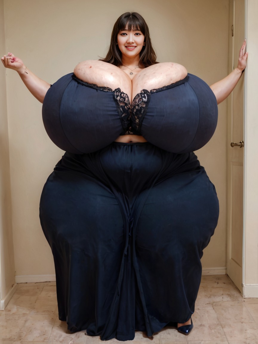 Gigantic Breasts, Lace Clothes, Variety Of Asian Woman AI Porn