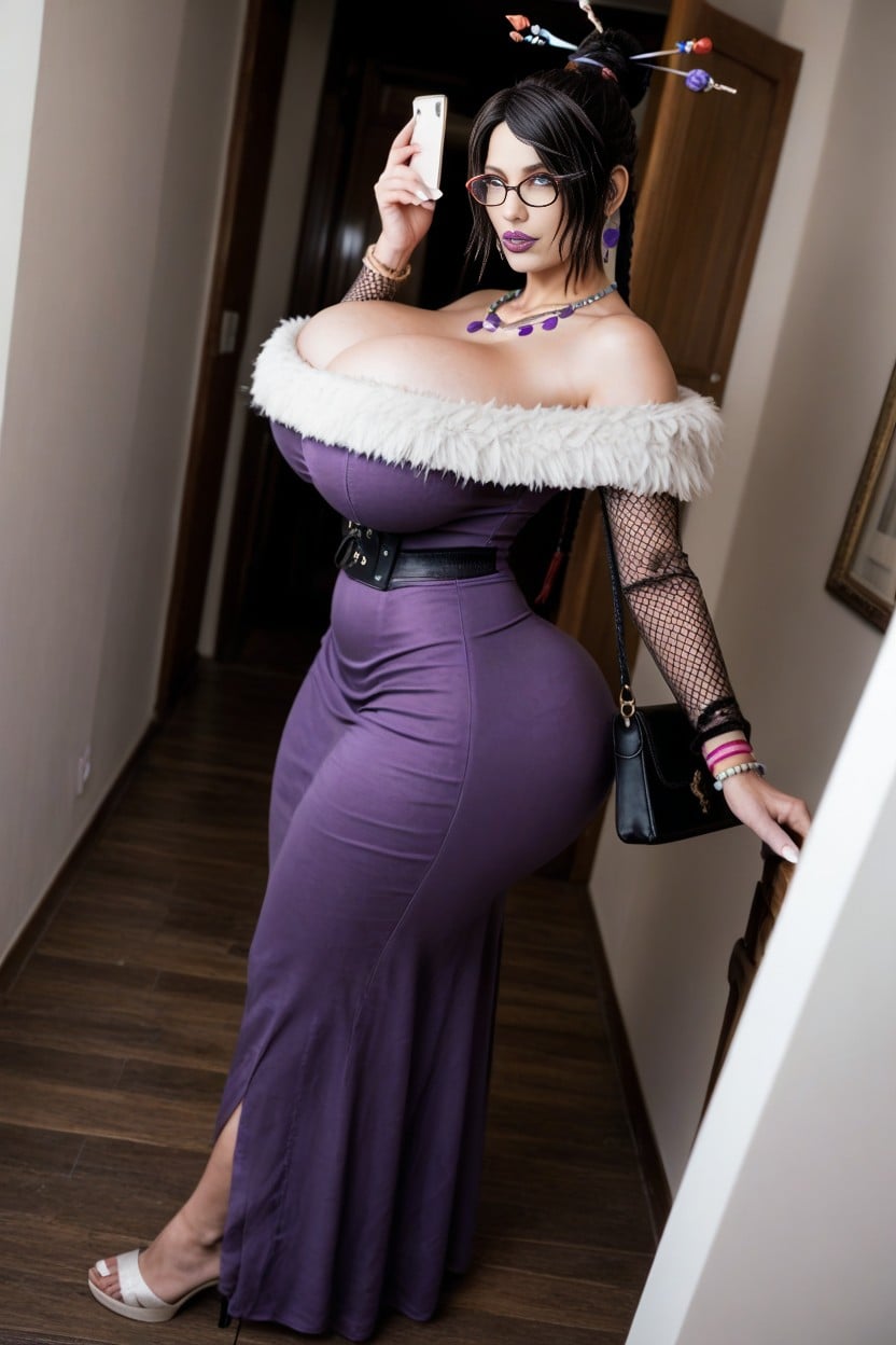 Waist, Super Wide Hips, Bimbo Lips AI Porn