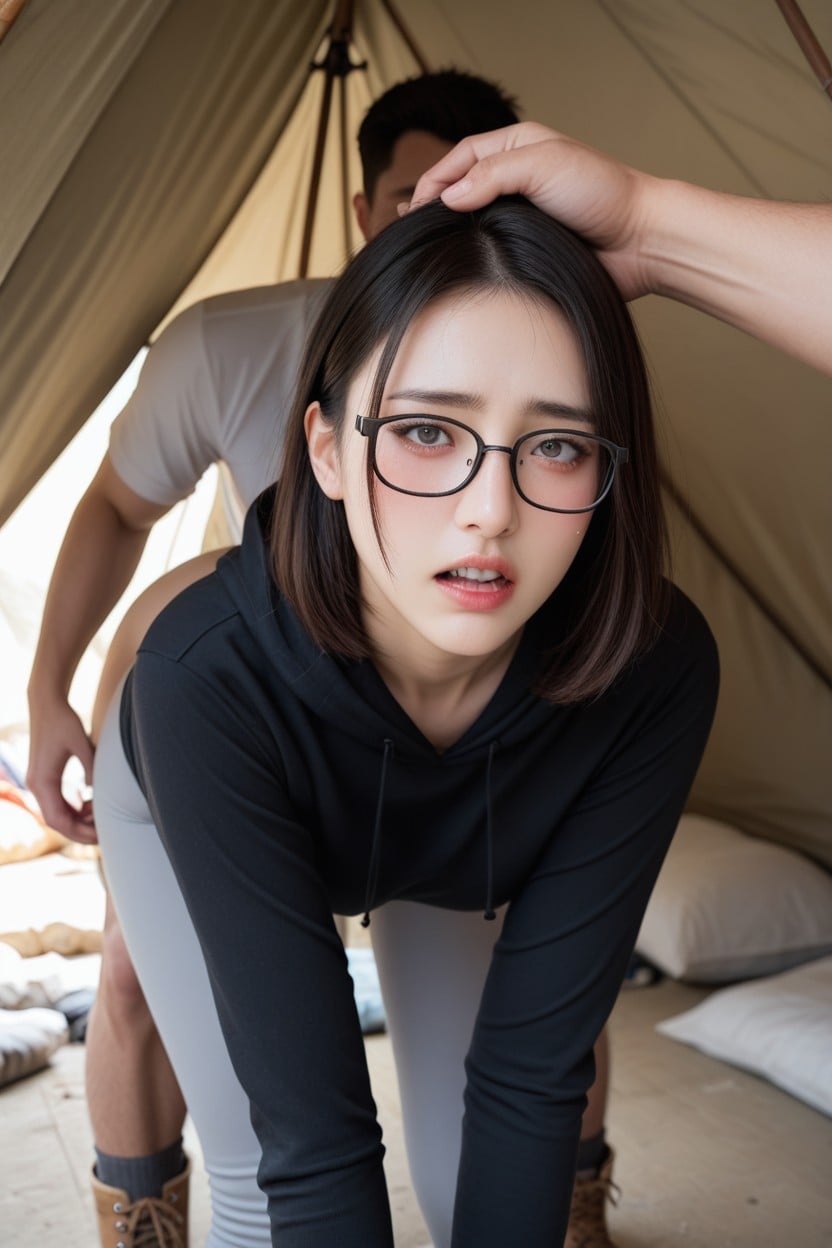 Long Navy Socks, Inside Tent, Doggystyle Sex AI國產黃片